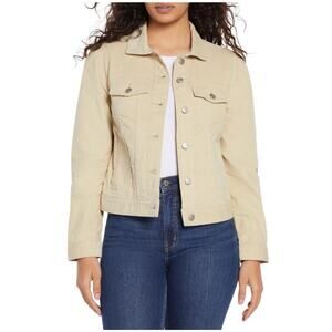 Gap Women's Puff Sleeve Corduroy Jacket Size L Beige
